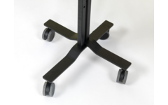 Verrijdbaar Work Board, emailstaal wit, 120x75 cm