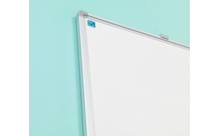 Whiteboard, wit emaille, Softline 8 mm - alu-profiel,150x200 cm