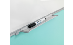 Whiteboard, wit emaille, Softline 8 mm - alu-profiel,150x200 cm