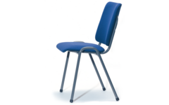 Stoel Time out, stoffen rug en zitting incl. viltdoppen