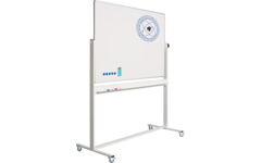 Kantelbord RC10mm profiel, email wit/wit incl. solid onderstel 120x180