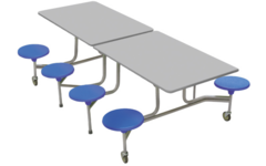 Rechthoekige tafel, 8-zitter 243 x 68 x 150 cm(LxBxH)