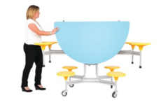 Ronde tafel, 8-zitter H74 136cm x 153cm x 74cm