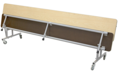3-in1 tafel/zitbanken, H68 183cm x 69cm (zithoogte 37,5cm)