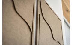 FLOW 2 luik -Acoustic Art - Bruin, 2 stuks, 80x60 cm