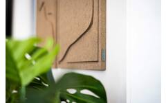 FLOW 2 luik -Acoustic Art - Bruin, 2 stuks, 80x60 cm