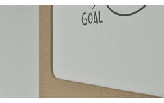 Akoestische whiteboard Silva, 200 x 120 cm, Beige, verrijdbaar
