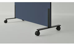 Akoestische whiteboard Silva, 200 x 120 cm, Blauw, verrijdbaar