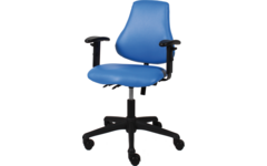 Leidster/voedingsstoel Comfort blauw met armleggers