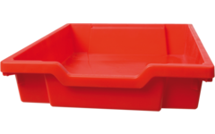 Gratnell lade F1 - 31 x 43 x 7,5 cm (lxdxh), rood / Flame Red (09)