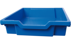 Gratnell lade F1 - 31 x 43 x 7,5 cm (lxdxh), blauw / Royal Blue (06)