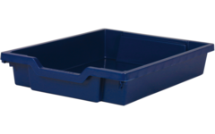 Gratnell lade F1 - 31 x 43 x 7,5 cm (lxdxh), blauw / Midnight Blue (17)