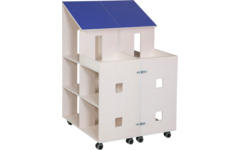 Klip Klap poppenhuis H115xB150xD37,5 cm dak