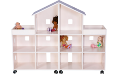 Klip Klap poppenhuis H115xB150xD37,5 cm dak