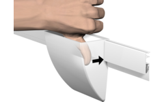 Opbergbakclip wit