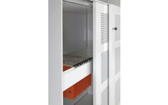 Hangmappenframe voor schuifdeurkast akoestisch, incl. 2 dieptestangen