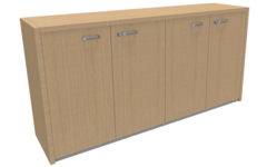 Kast Q4 172x45x134 cm, met top 30 mm, plint,soft close en zijwanden