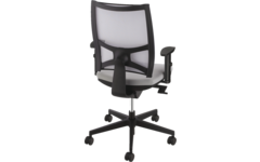 Bureaustoel Team Strike Air voet+ rug Mesh zwart, excl. arml. BN-stof