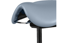 Zadelkruk zithoogte 50-69 cm, luxe kunstleder Lichtblauw/3