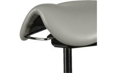 Zadelkruk zithoogte 50-69 cm, luxe kunstleder Lichtgrijs/6