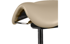 Zadelkruk zithoogte 50-69 cm, luxe kunstleder Naturel/12