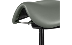 Zadelkruk zithoogte 50-69 cm, luxe kunstleder Olijf/16