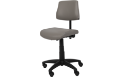 Stoel zithoogte 43-57 cm, luxe kunstleder Donkergrijs/10