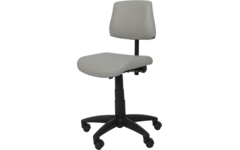 Stoel zithoogte 43-57 cm, luxe kunstleder Lichtgrijs/06