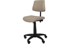 Stoel zithoogte 43-57 cm, luxe kunstleder Taupe/08