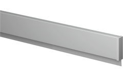 Info Rail alu 25 cm (inclusief bevestigingsmateriaal en eindkappen)