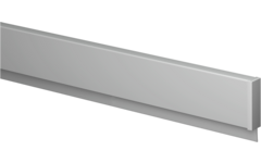 Info Rail alu 50 cm (inclusief bevestigingsmateriaal en eindkappen)