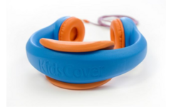Safe 'n Sound hoofdtelefoon blauw, met afneembare textiel kabel