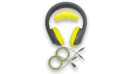 Safe 'n Sound hoofdtelefoon EduFlex Lime met Mini Jack en USB-C kabel