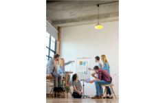 Flipover staal Nobo Nano Clean™ mobiel