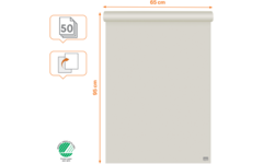 Flipoverblok 95,5 x 65 cm blanco/ruit, per 2 x 50 vel