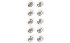 Glasbordmagneet NOBO 32mm transparant extra sterk, 10 stuks
