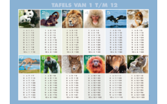 Tafelposter 1 t/m 12 A2, 3808