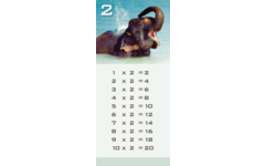 Tafelkaartjes Werelddieren 3022 12 motieven, 120 stuks