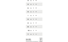 Tafelkaartjes Werelddieren 3022 12 motieven, 120 stuks