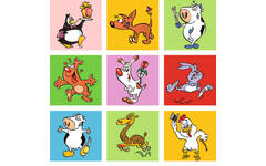 Beloningsstickers 431 dolle dieren parade, 35 motieven, 700 stuks