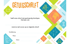 Getuigschrift 2510 schooliconen, 10 stuks