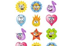 Beloningsstickers Vrolijke Figuurtjes 296, 40 motieven, 800 st