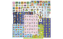 Beloningsstickers Mix Fantasie OB 319003, 15 motieven per vel, 720 stuks