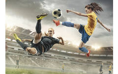 Beloningskaarten 4617 Voetbalmeiden 4 motieven, 96 kaarten