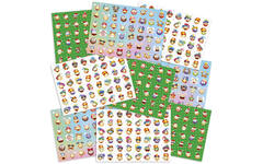 Beloningsstickers Mix smiley feestdagen 48 motieven, 864 stickers