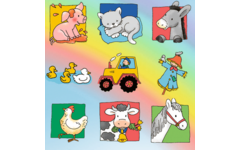 Beloningsstickers 456 Boerderijvrienden, 35 motieven, 700 stuks
