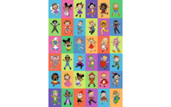 Beloningsstickers 460 Carnaval, 36 motieven, 720 stuks