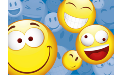 Miniposters 1074 Smileys, 4 motieven, 20 stuks