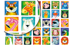 Beloningsstickers Wilde Dieren 036 35 motieven, 700 stickers