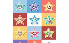 Beloningsstickers Lachende sterren 045, 48 motieven, 960 stickers